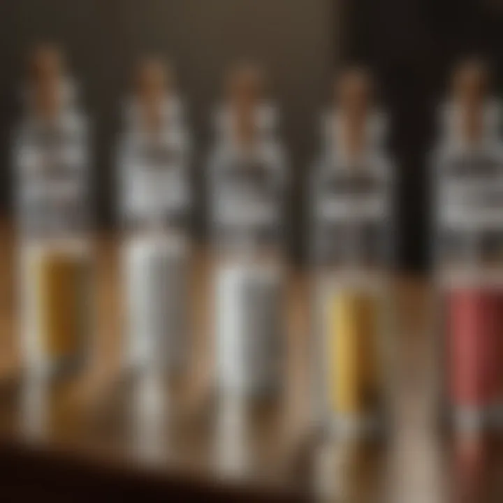 A close-up of vaccine vials and syringes on a wooden table