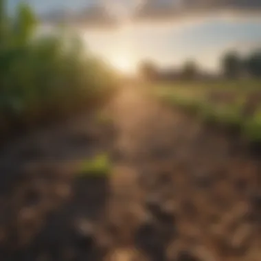 Organic Crops in a Sustainable Environment Organic crops thriving in a sustainable environment