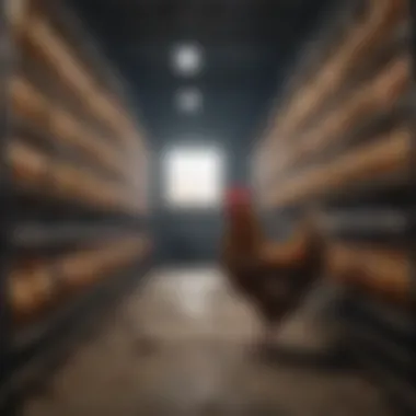 Impact on Animal Welfare Illustration of the impact of battery cages on animal welfare