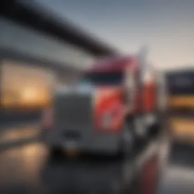 Rush Peterbilt's headquarters showcasing modern architecture