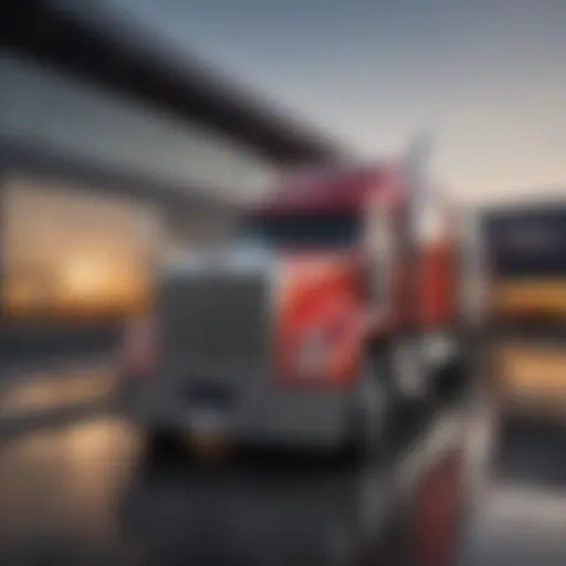 Rush Peterbilt's headquarters showcasing modern architecture