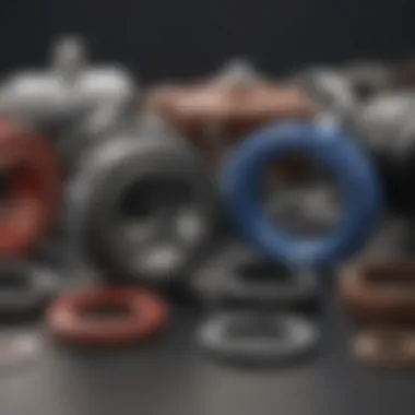 Different Types of AMT Pump Seal Kits Close-up view of various types of AMT pump seal kits