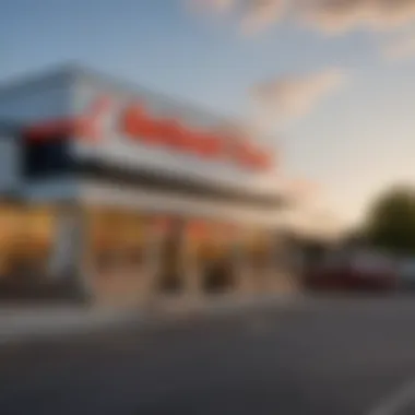 Exterior view of AutoZone store in Bedford, PA showcasing its signage