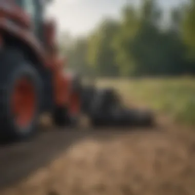 Specialized Tools for Enhanced Agricultural Tasks Specialized tools mounted on a Bobcat skid steer loader for farming