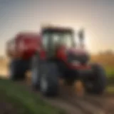 A Case IH tractor in a Missouri field showcasing agricultural productivity