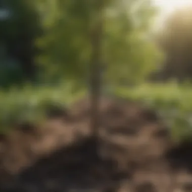 A well-supported young tree demonstrating stability