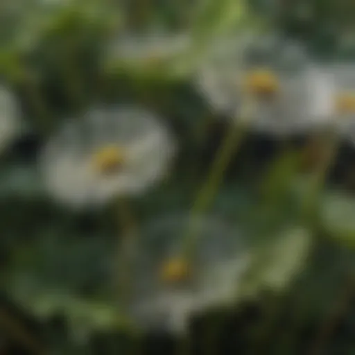 A close-up of dandelion leaves showcasing their jagged edges and growth pattern
