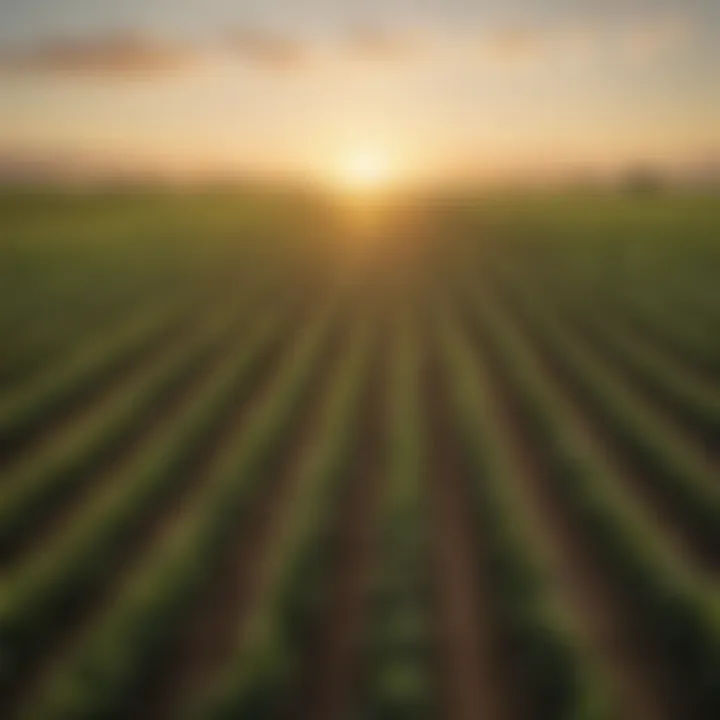 Close-up of diverse crops thriving in Stanislaus County