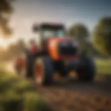 Front Mount Zero Turn Technology in Action Innovative front mount zero turn tractor in a field