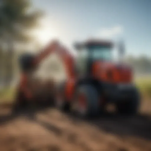 Versatile land clearing attachment in action