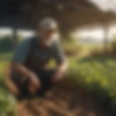 Sustainable Agricultural Practices A sustainable farm showcasing diverse crops and responsible practices