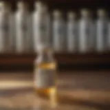 Vial of penicillin with livestock in the background