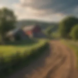 Scenic view of a Pennsylvania farm landscape