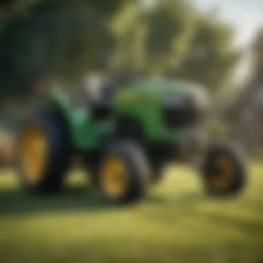 Agricultural Use of Lawn Equipment Agricultural professionals using lawn equipment