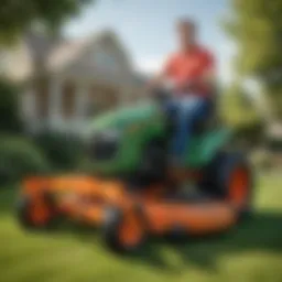 A variety of lawn equipment available for rent-to-own