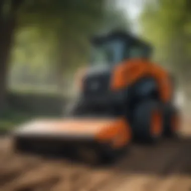 Maintenance of a sweeper attachment on a skid steer