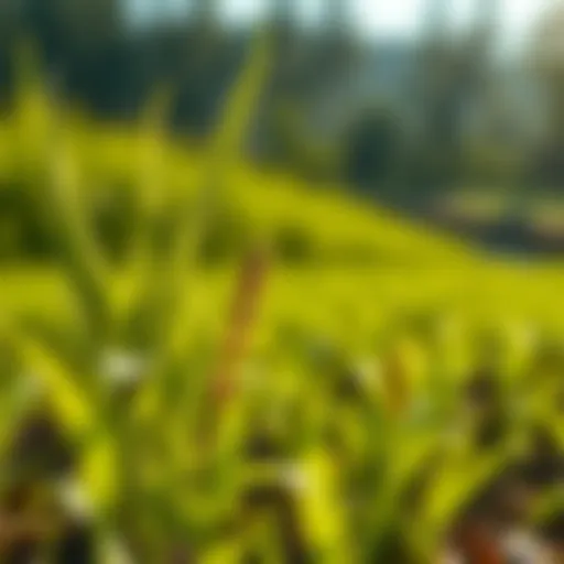 A close-up view of crops showcasing healthy growth due to innovative insemination techniques