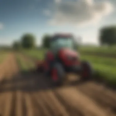 Healthy crop rows enhanced by the use of a hiller in an agricultural field.