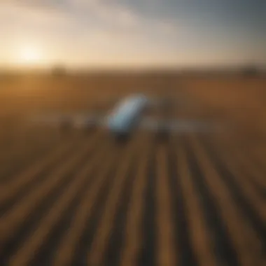 Farmers analyzing data collected by agricultural drones