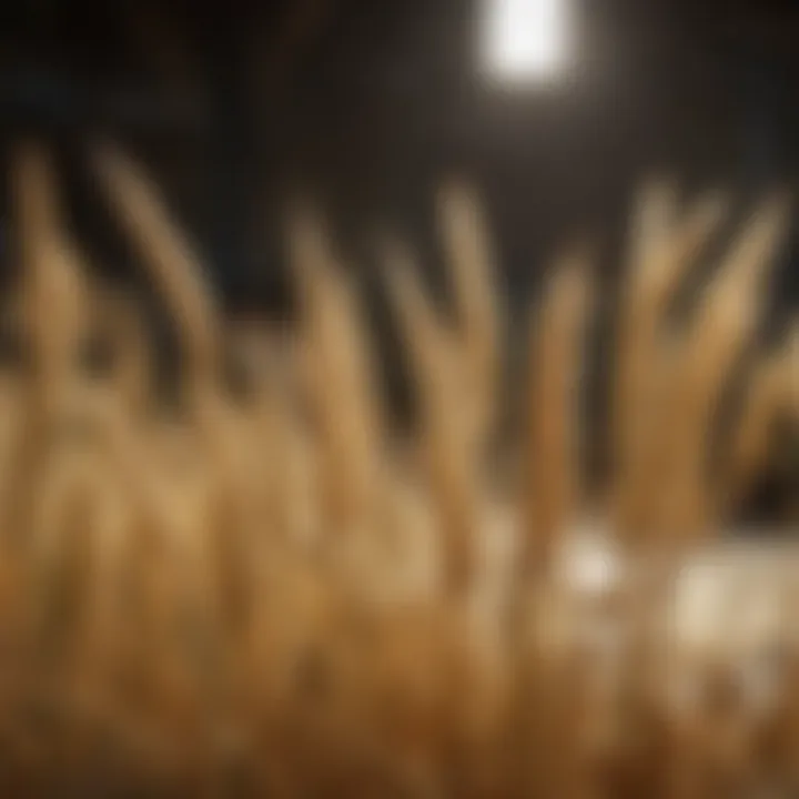 Barley being used in a brewery