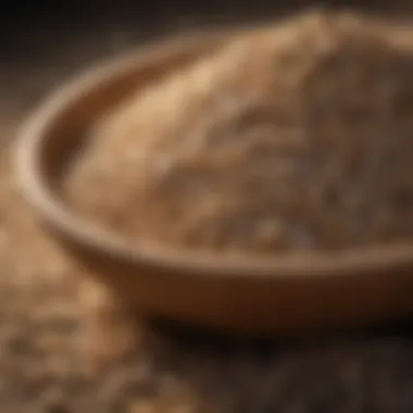 Nourishing Barley Grains Barley grains in a wooden bowl