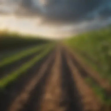 Cover Crop Field Enhancing Soil Health Vibrant cover crop field enhancing soil health