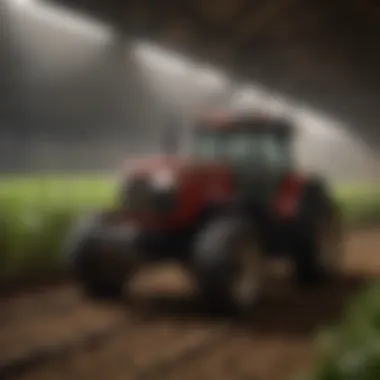 Benefits of Red Spectrum LED Lights in Agriculture Infographic showcasing benefits of red spectrum lights for crops