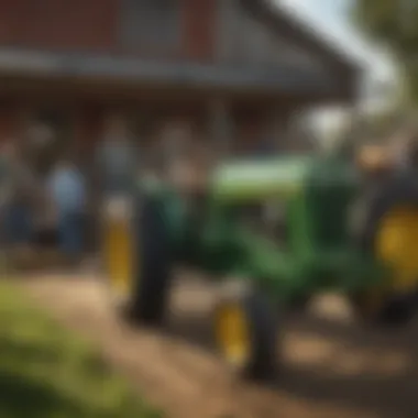 Community Engagement in Agriculture Community event sponsored by the John Deere dealership, highlighting local agricultural initiatives