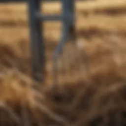 Four tine hay fork designed for optimal hay handling