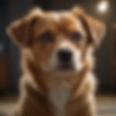 Understanding Canine Anxiety in Small Dog Breeds Small dog in a stressful environment, showing signs of anxiety