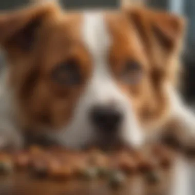 Close-up of Zylkene capsules alongside dog treats