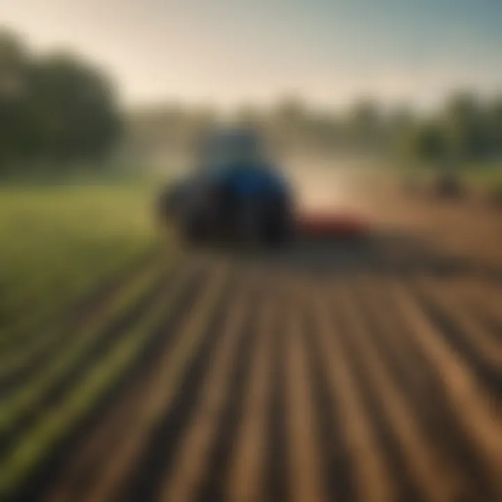 Sustainable farming practices illustrated through crop rotation