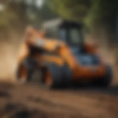 Skid steer showcasing advanced engine technology