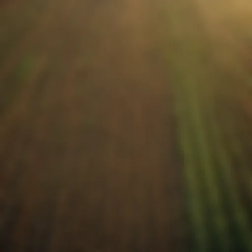 Aerial view of diverse farmland showcasing various crops.