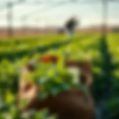 Visual representation of Finoko's budgeting features in agriculture.