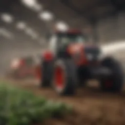 Illustration showcasing advanced agricultural technology.