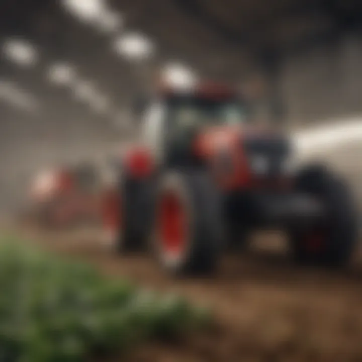 Illustration showcasing advanced agricultural technology.