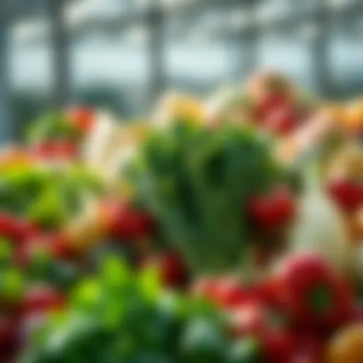 Fresh Organic Produce Freshly harvested organic vegetables