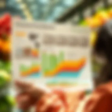 Market analysis chart showcasing consumer trends