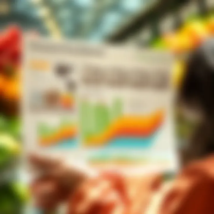 Market analysis chart showcasing consumer trends