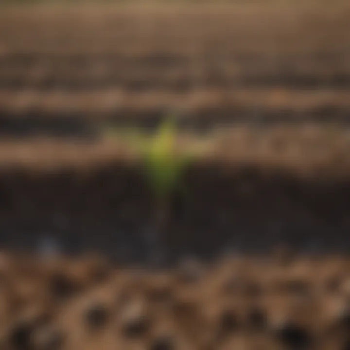 Diverse crops thriving in well-managed soil