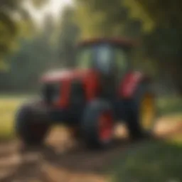 Modern tractor showcasing advanced technology