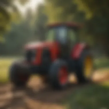 Modern Tractor with Advanced Technology Modern tractor showcasing advanced technology