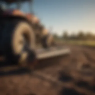 Maintenance of ground rake with tools