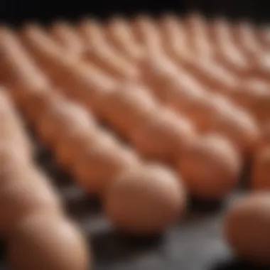 A selection of fertile chicken eggs ready for incubation