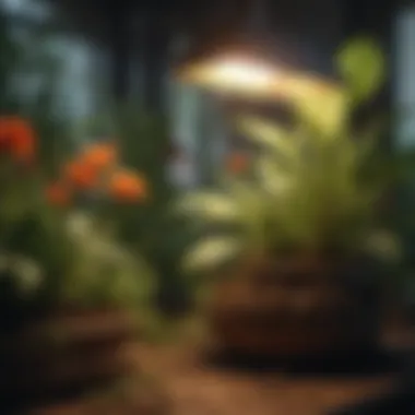Thriving Plant Life Under SunMaster Bulb Lighting Healthy plants thriving under SunMaster lighting