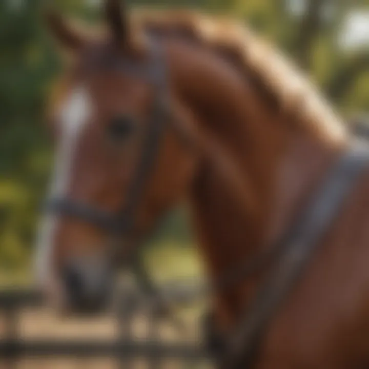 Sustainable horse tack options showcased in an eco-friendly setting