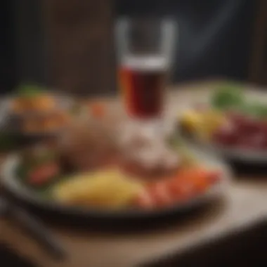 A well-balanced meal highlighting liver-supportive nutrients.