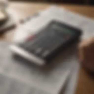 Calculating Financial Needs for Your Farm A close-up of a calculator and financial papers