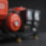 Different types of air compressors displayed